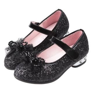 【布布童鞋】黑嘉麗繽紛顆顆蝴蝶結兒童公主鞋(K3D136D)