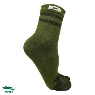 【母子鱷魚】-官方直營-時尚美足雙彈二趾襪-綠