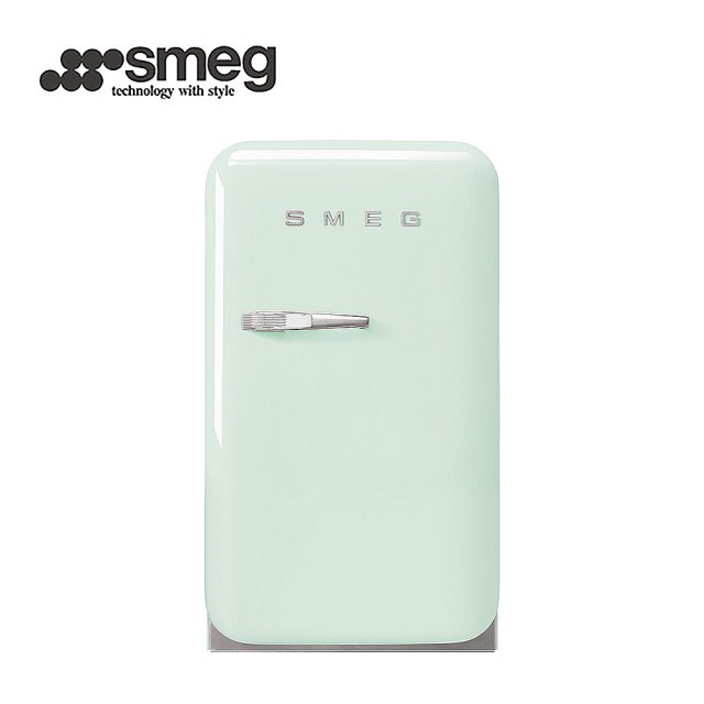 【SMEG】彩色復古迷你冰箱34L-粉綠色(FAB5RPG3TW)