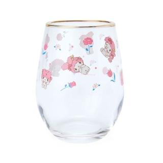 【SANRIO 三麗鷗】金邊透明玻璃杯 美樂蒂(餐具雜貨)
