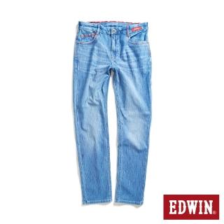 【EDWIN】男裝 加大碼-東京紅360°迦績彈力機能小直筒牛仔褲(石洗藍)