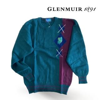 【Glenmuir】長袖深綠羊毛衣(針織衫 毛衣 長袖毛衣 線衫)