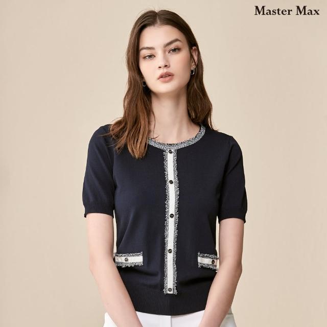【Master Max】小香風經典款短袖針織上衣(8318014)