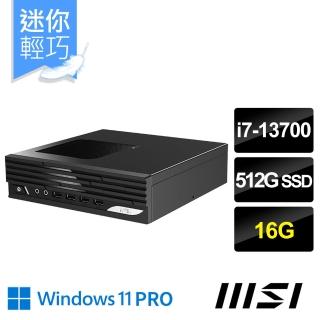 【MSI 微星】i7迷你電腦(PRO DP21 13M-493TW/i7-13700/16G/512G SSD/W11P)