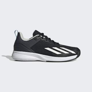 【adidas 愛迪達】Courtflash Speed 男 網球鞋 運動 訓練 透氣 耐磨 愛迪達 黑白(HQ8482)