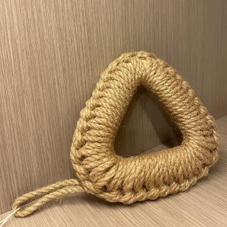 【3coins】麻繩紐編三角造型鍋物墊(正品/日本原裝/現貨)