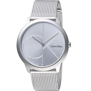 【Calvin Klein 凱文克萊】minimal 大ck簡約時尚米蘭錶帶腕錶(K3M211C6)