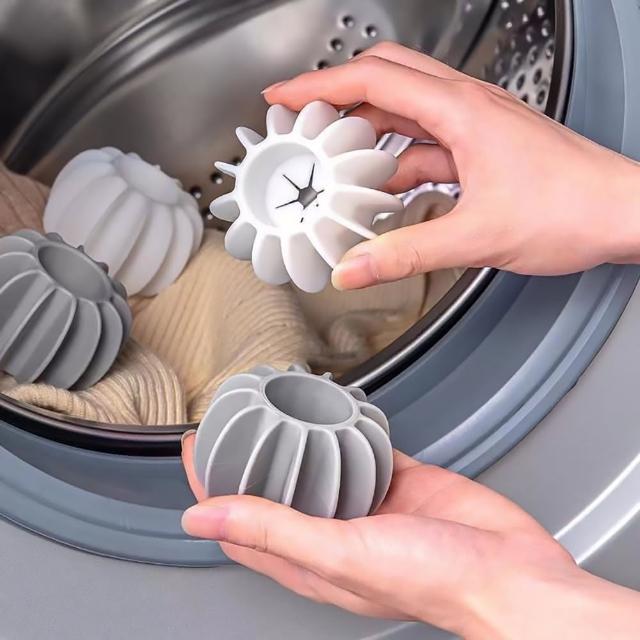 【EZlife】洗衣去汙防纏繞矽膠洗衣球-直徑5.5cm(10入組)
