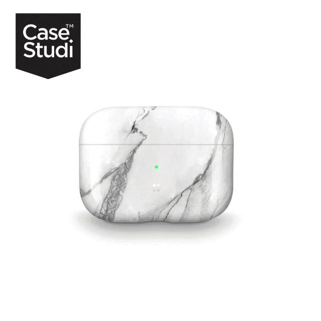 【CaseStudi】AirPods Pro 2 / 1 Prismart 白色大理石紋 充電盒保護殼(AirPods Pro 保護殼)