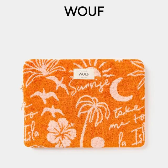 【西班牙WOUF】伊比薩島毛巾布13-14吋輕薄筆電包(MacBook 13吋;MacBook 14吋)