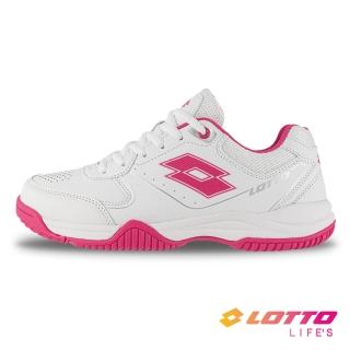 【LOTTO】女 SPACE 600 全地形網球鞋(白/桃紅-LT3AWT8583)