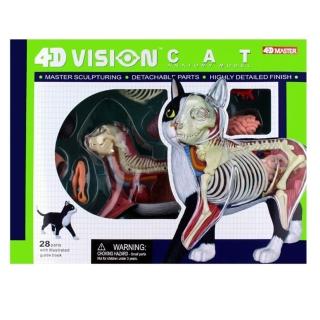【4D MASTER】半透視 貓 622004(立體拼組模型人體解剖教學系列)