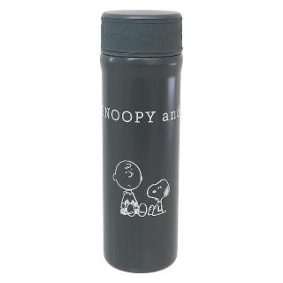 【Kamio】SNOOPY史努比 不鏽鋼保溫杯隨手瓶 400ml 史努比&查理布朗 知心好友(餐具雜貨)(保溫瓶)