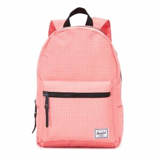 【Herschel】Grove XS 中型 粉色 白色格線 帆布 防潑水 金拉鍊 女生 背包 女包 小後背包 後背包