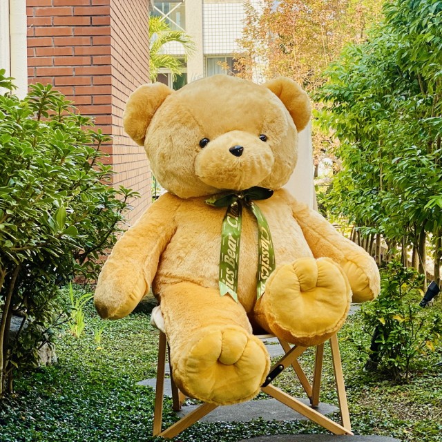 【歐比邁】大熊熊 PV絨熊玩偶 台灣填充棉花(43吋PV絨熊 1043001)