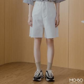 【MO-BO】韓系率性質感五分丹寧褲