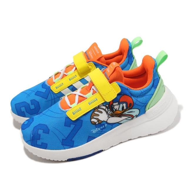 【adidas 愛迪達】童鞋 Racer TR21 Mickey C 藍 黃 橘 迪士尼 唐老鴨 小朋友(GY6643)