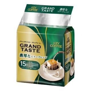 【KEY COFFEE】濃厚研磨濾掛咖啡隨身包(15入/袋)