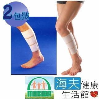 【海夫健康生活館】MAKIDA四肢護具 未滅菌 吉博 自黏式 小腿 支持帶 雙包裝(113)