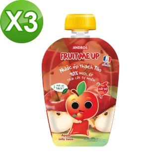 即期品【Andros安朵思】蘋果風味果汁凍飲90g X3