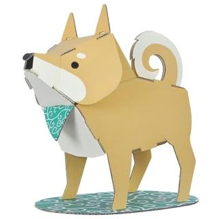 【COMBO!】日本製頂級環保創意3D立體紙拼圖 DIY魔法立體拼圖模型(柴犬)
