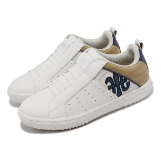 【ROYAL Elastics】休閒鞋 Icon 2.0 男鞋 白 藍 彈力帶 真皮 皮革 經典款(06531057)