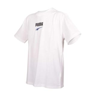 【PUMA】DOWNTOWN LOGO 男流行系列短袖T恤-歐規 休閒 慢跑 上衣 白黑藍(53824852)