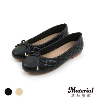 【MATERIAL 瑪特麗歐】女鞋 包鞋 MIT質感菱格平底包鞋 T52905(包鞋)