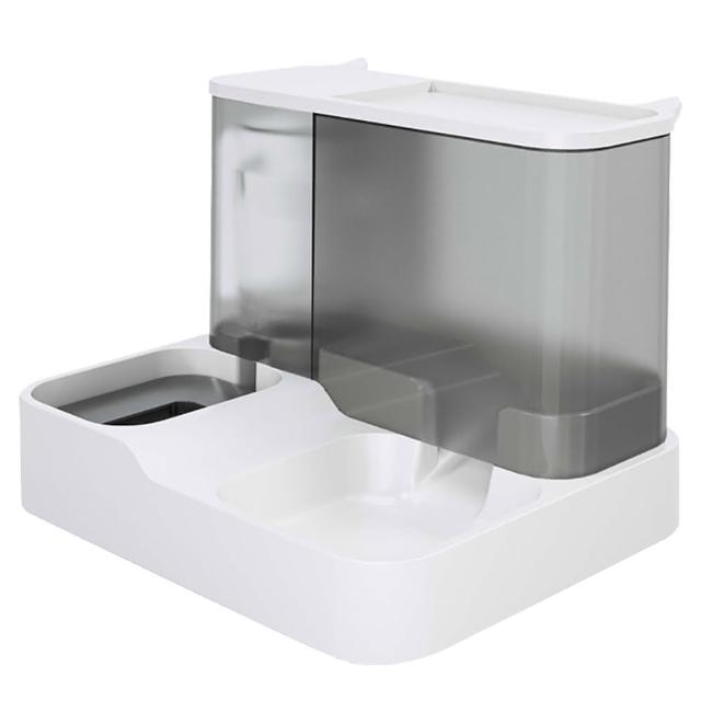 【Tinypet】自動餵食器飲水機一體 寵物餵食器(大容量防漏水一體雙碗)