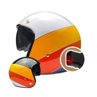 【iMini】iMiniDV X4C 彩虹內墨鏡騎士帽 安全帽 行車記錄器(1080P 夜拍清晰 智能感應 防水防塵 快拆)