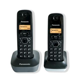 【Panasonic 國際牌】數位高頻雙手機無線電話(KX-TG1612經典黑)