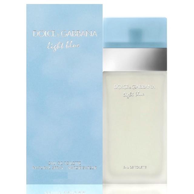 【DOLCE&GABBANA 杜嘉班納】Light Blue 淺藍女性淡香水 25ml(專櫃公司貨)