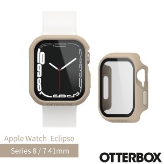 【OtterBox】Apple Watch S8 / S7 41mm Eclipse 高透防護玻璃錶殼(米色)