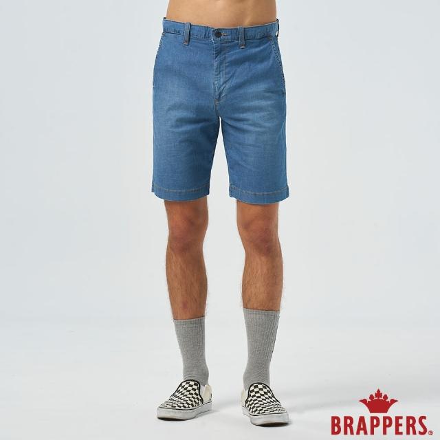 【BRAPPERS】男款 中腰彈性五分褲(淺藍)