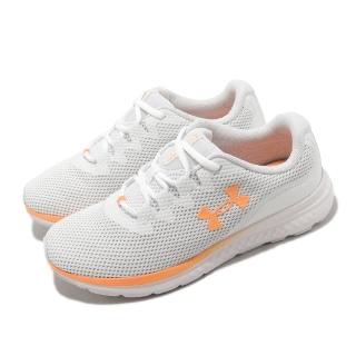 【UNDER ARMOUR】慢跑鞋 Charged Impulse 3 女鞋 白 橘 運動鞋 緩震 路跑 UA(3025427100)