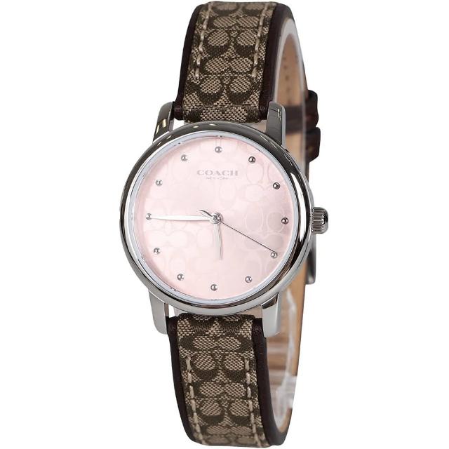 【COACH】滿版logo織布錶帶腕錶