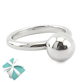 【Tiffany&Co. 蒂芙尼】925純銀-HARDWEAR金屬球造型戒指