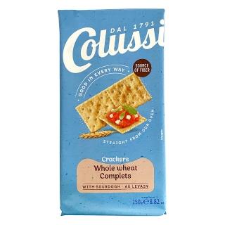 【Colussi】義大利可露希蘇打餅250g-全麥味
