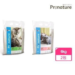 【Pronature 創鮮】天然礦物貓砂6kg兩包組(尤加利/清香)