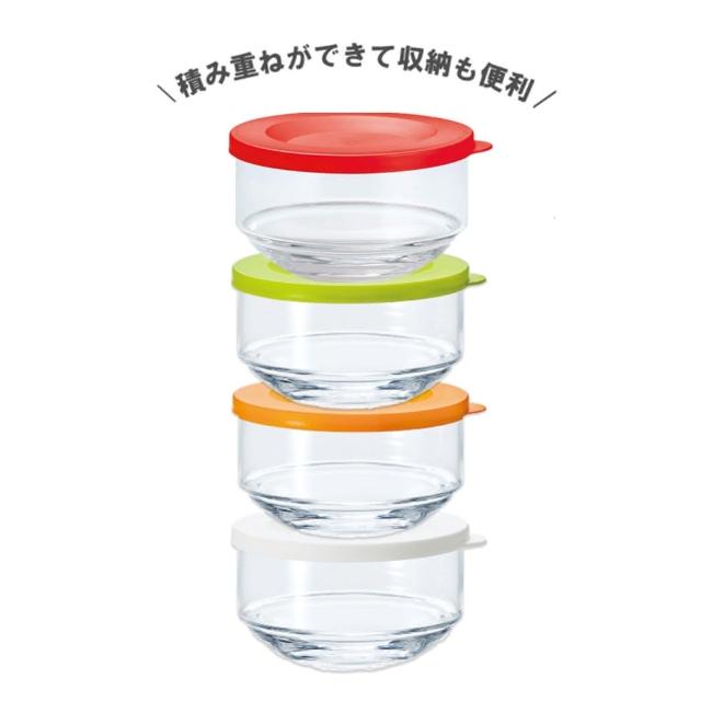 【TOYO SASAKI】東洋佐佐木 日本製玻璃小保鮮碗 3入組(4色)