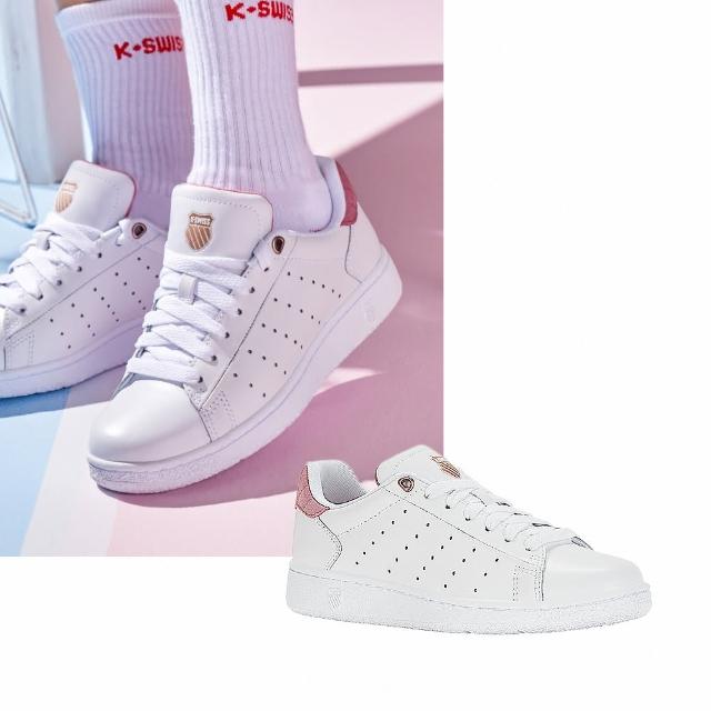 【K-SWISS】Classic PF 女 白粉 穿搭 休閒鞋(98505169 ★)