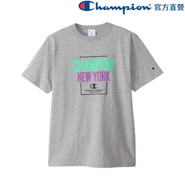 【Champion】官方直營-NEW YORK短袖Tee-男(灰色)