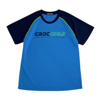 【Crocodile Junior 小鱷魚童裝】『小鱷魚童裝』吸濕排汗撞色運動衫(產品編號 : C63414-55-大碼款)