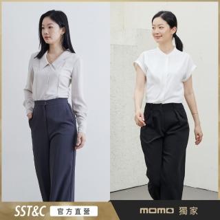 【SST&C.超值限定.】女士 設計款雪紡短袖/長袖上衣-多款任選