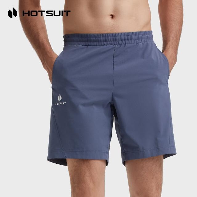 【HOTSUIT】男裝梭織短褲-煙燻藍-516210421-FB
