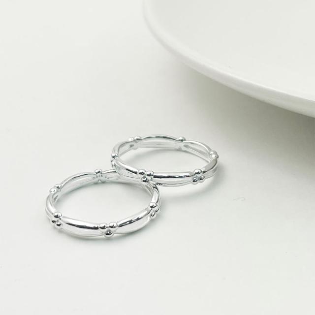 【Niloe】繩結造型純銀尾戒 指耀華麗 組合戒系列 女款創新設計(925純銀 尾戒 對戒 多尺寸)