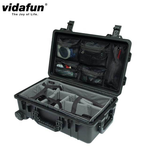 【Vidafun】V22 防水耐撞提把拉桿收納氣密箱 登機箱 防護收納套組(加贈原廠行李束帶)
