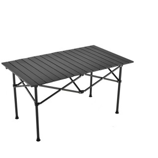 【酷博士】鋁合金戶外折疊桌93.5x54.5x50 黑色款(露營桌 戶外桌 野餐桌 釣魚)