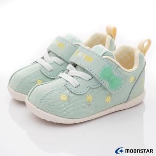 【MOONSTAR 月星】櫻桃家-赤子心系列寶寶學步鞋(CRB1417綠-13-14.5cm)