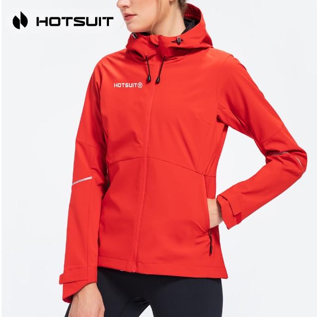 【HOTSUIT】女裝梭織連帽開襟風衣-熾熱紅-619610033-HR